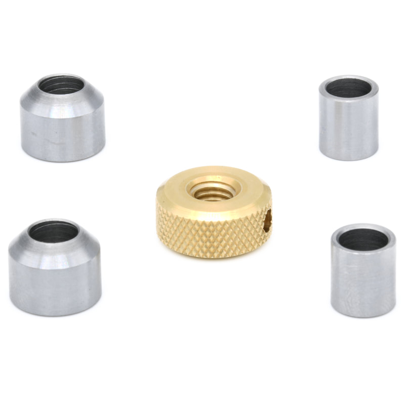 Brass Nuts, Cones & 7MM Spacers - Set