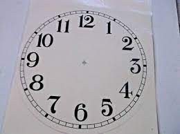 Clock Face 150mm 
Arabic - Paper (S/A)